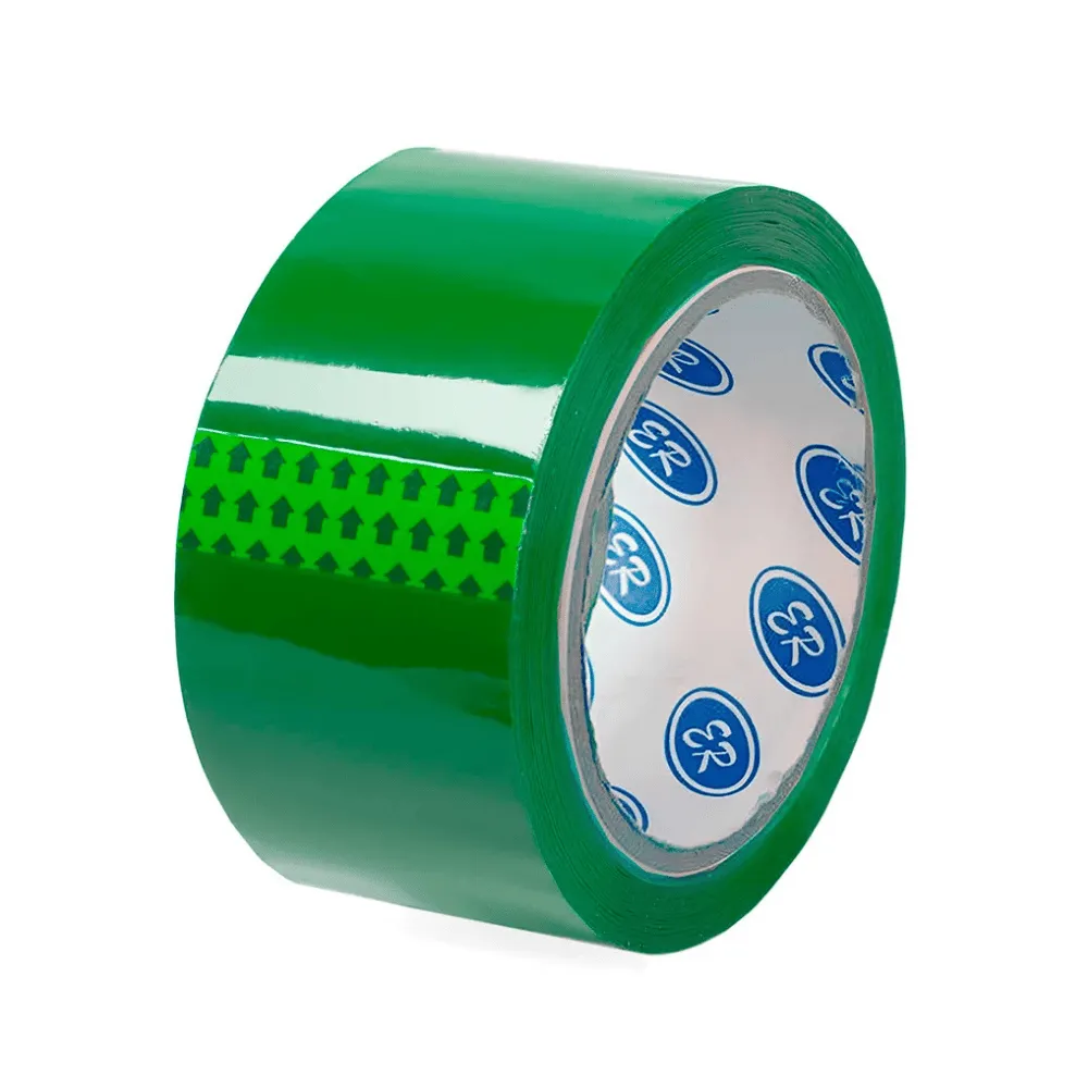 Клейкая лента упаковочная 48 мм х 50 м, зеленая (скотч)