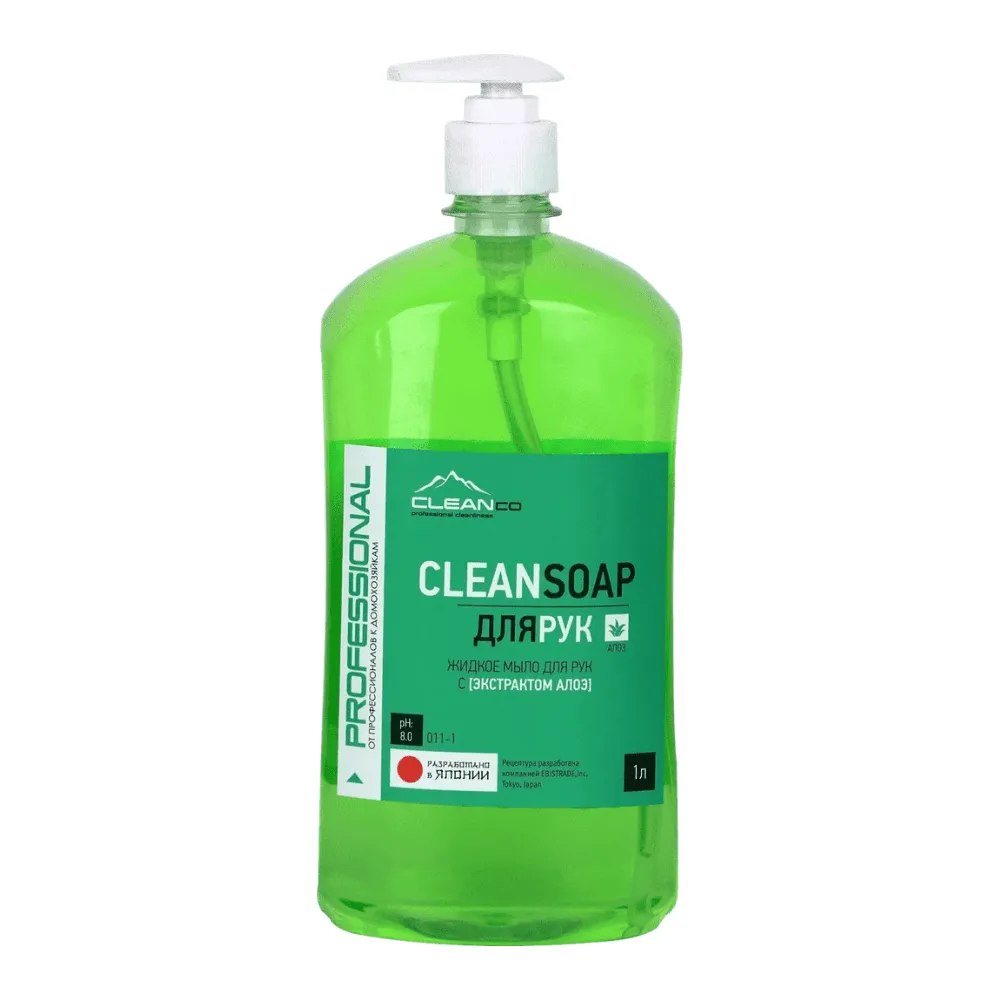 Жидкое мыло для рук CleanCo "CLEANSOAP АЛОЭ" (1 литр)