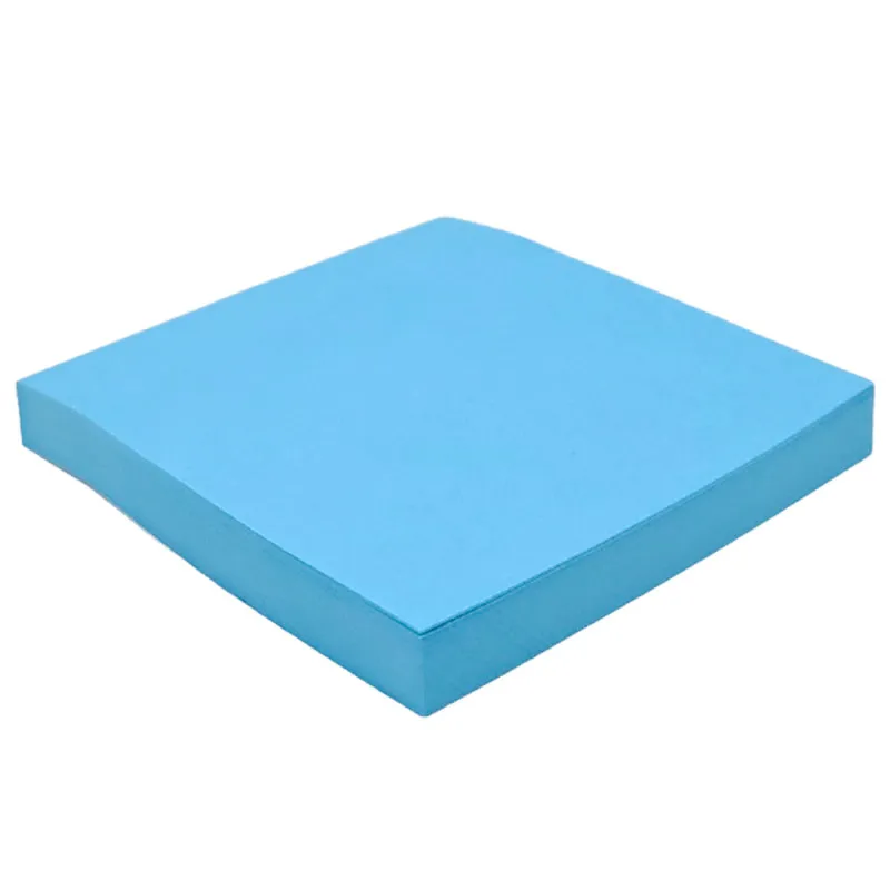 Клейкие листики "Sticky" 76 х 76 мм, неон-синий, 100 листов - миниатюра 2