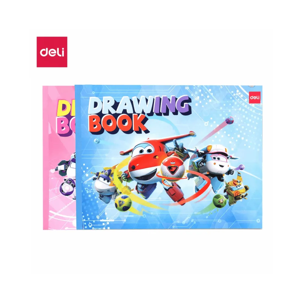 Альбом для рисования DELI, А4., 20 л., офсет, склейка, 100 г/кв.м., ассорти