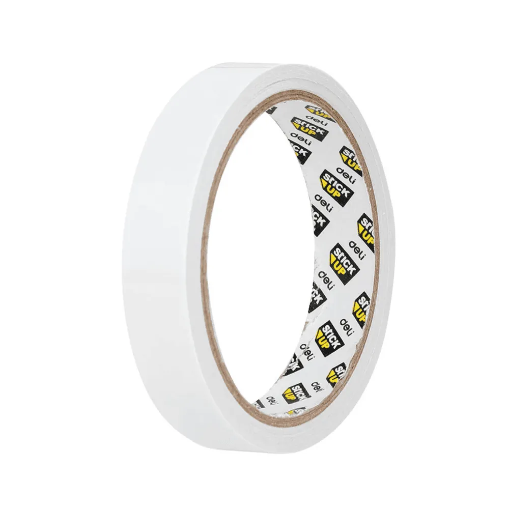 Клейкая лента двусторонняя DELI 24 мм х 10 м (полипропиленовая основа)