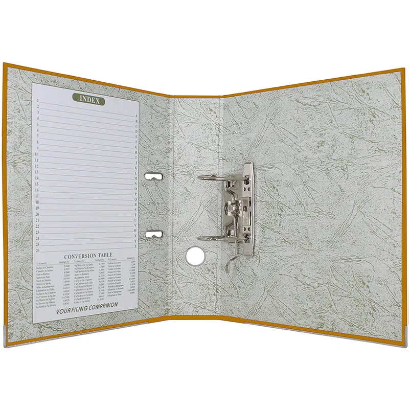 Папка-регистратор А4, ширина корешка 72 мм, оранжевая - миниатюра 5