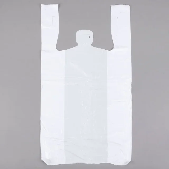 Пакеты - майка, средние, белые, 80 штук в рулоне - миниатюра 2