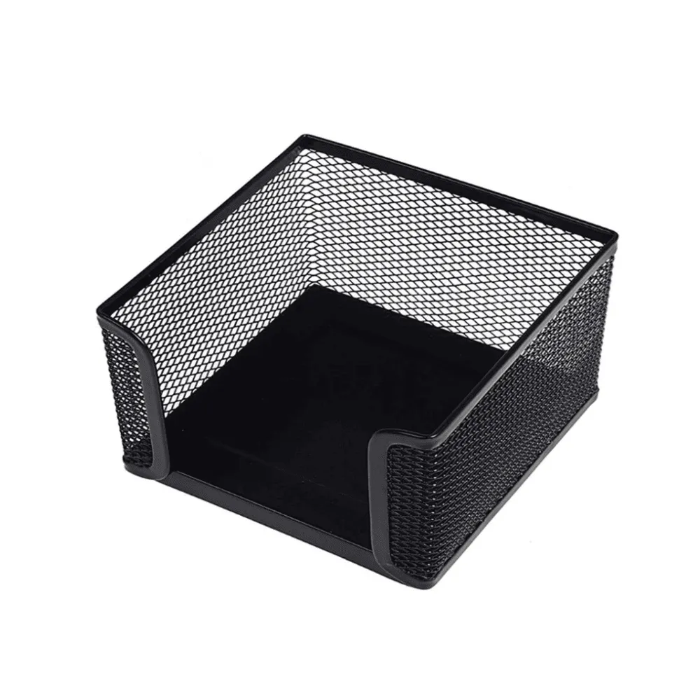 Подставка для бумажного блока BASY, 10х10х6 см, металлическая, черная