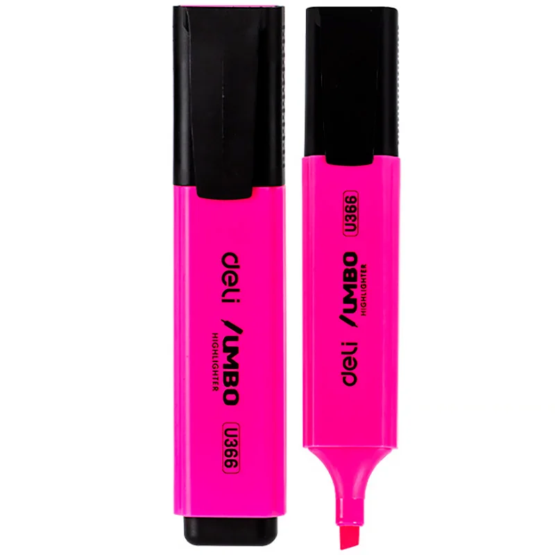 Текстовыделитель DELI "U366" 1-5 мм, розовый