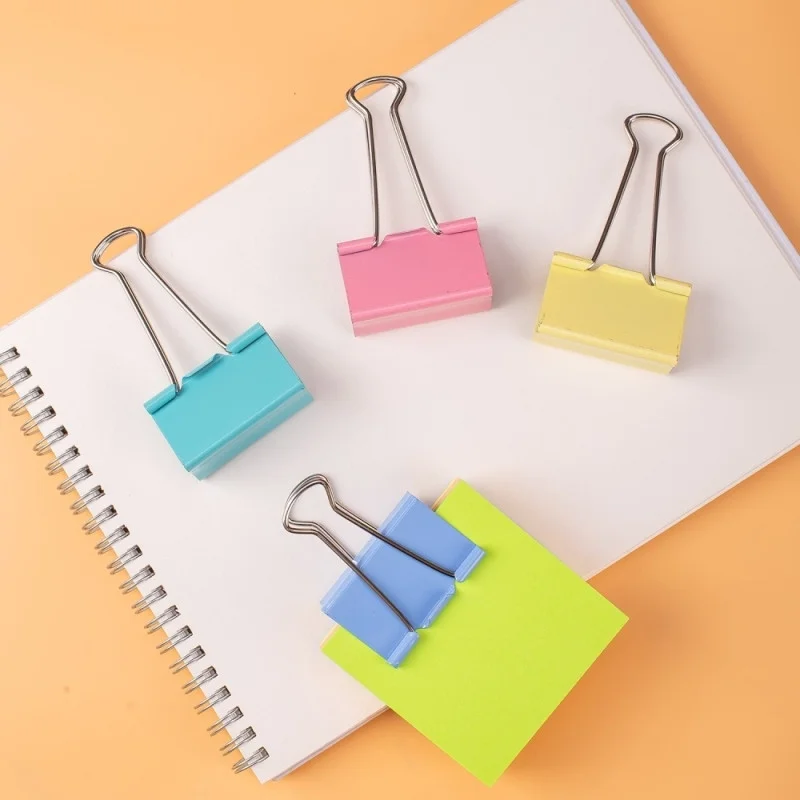 Зажимы для бумаг DELI "RIO", 51 мм, цветные, (12 шт.) - миниатюра 7