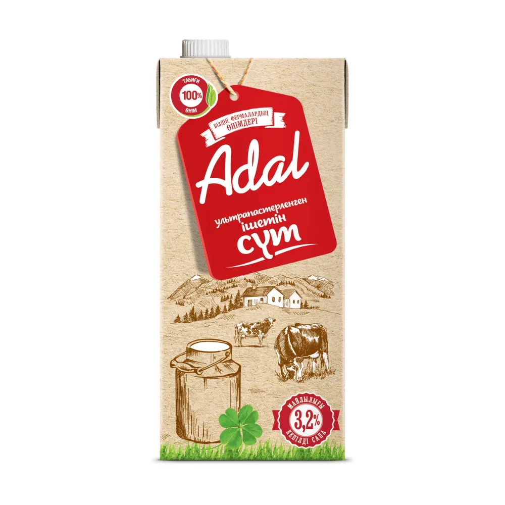 Молоко Adal, 925 мл, 3,2%, тетрапакет