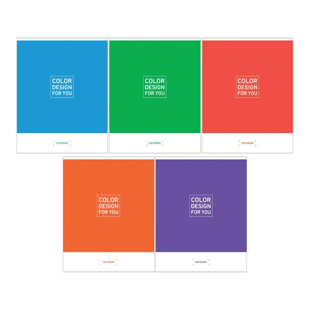 Тетрадь 96л., А5, клетка ArtSpace "Моноколор. Color desing"