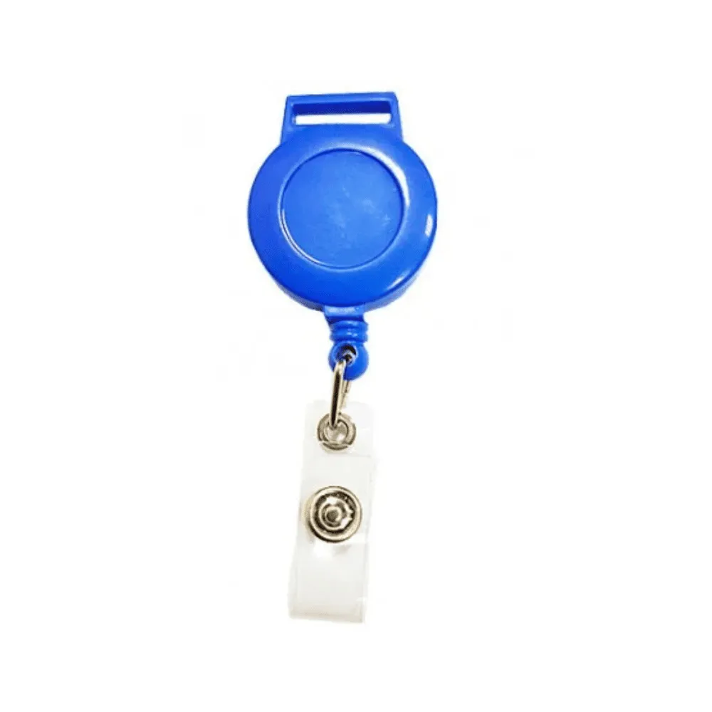 Держатель-рулетка для бейджей Office, синий