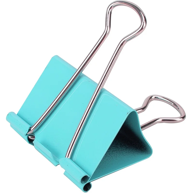 Зажимы для бумаг DELI "RIO", 51 мм, цветные, (12 шт.) - миниатюра 2