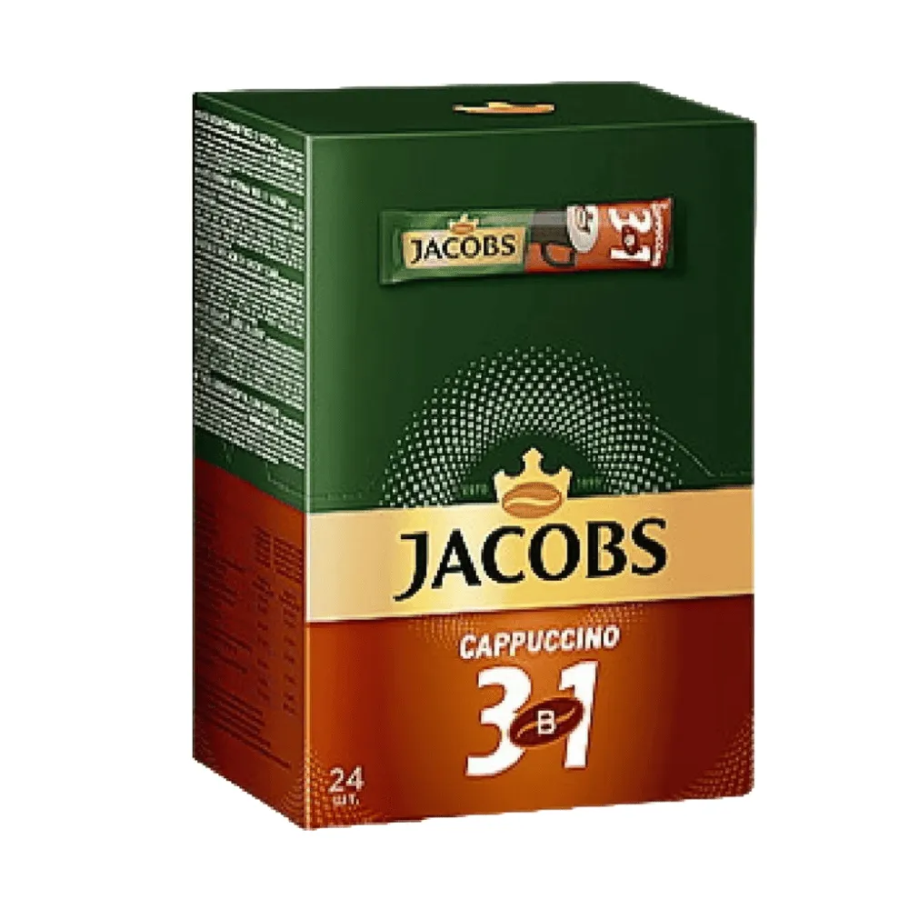 Кофе растворимый Jacobs Monarch 3в1 "Cappuccino", 24 пакетика