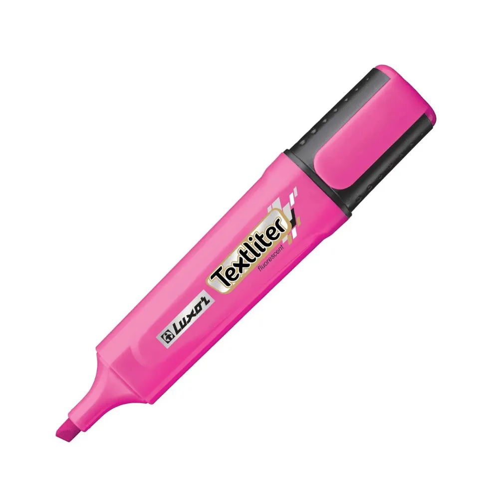 Текстовыделитель Luxor "Fluroscent", розовый