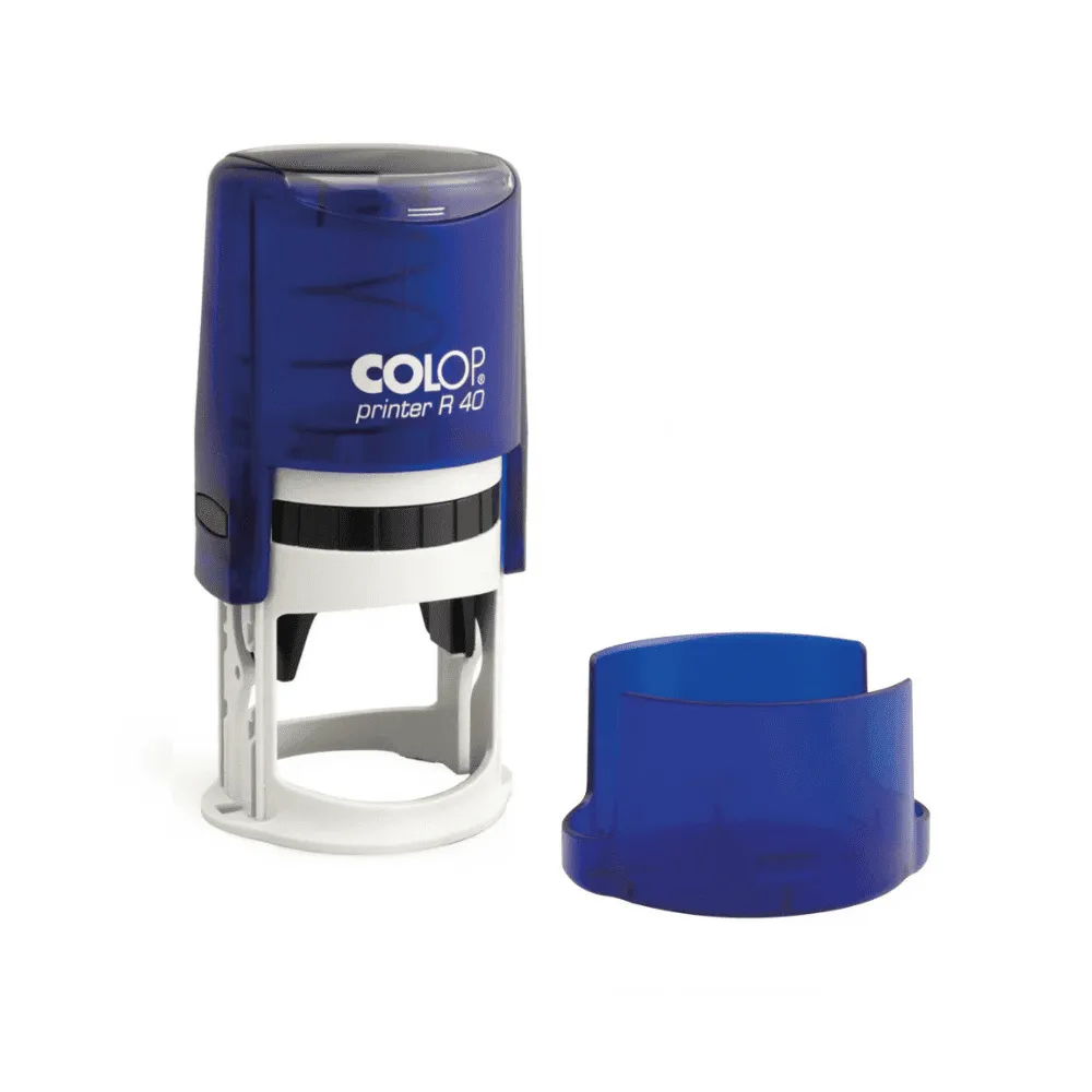 Оснастка для печати COLOP R40, круглая, автоматическая, 40 мм, синяя