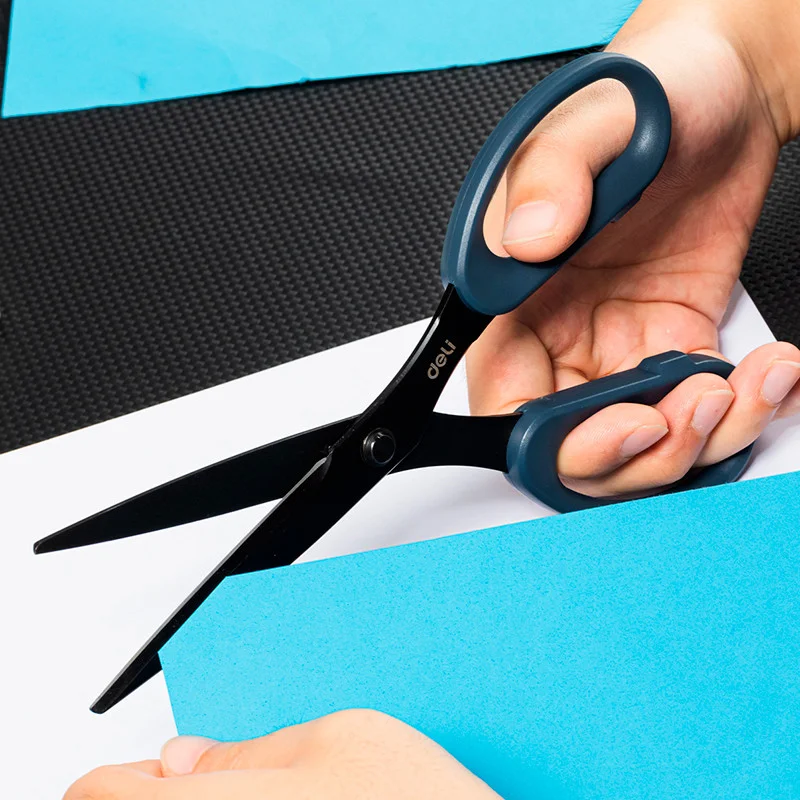 Ножницы DELI "Ergo", 175 мм, нержавеющая сталь, пластиковые ручки, ассорти - миниатюра 5