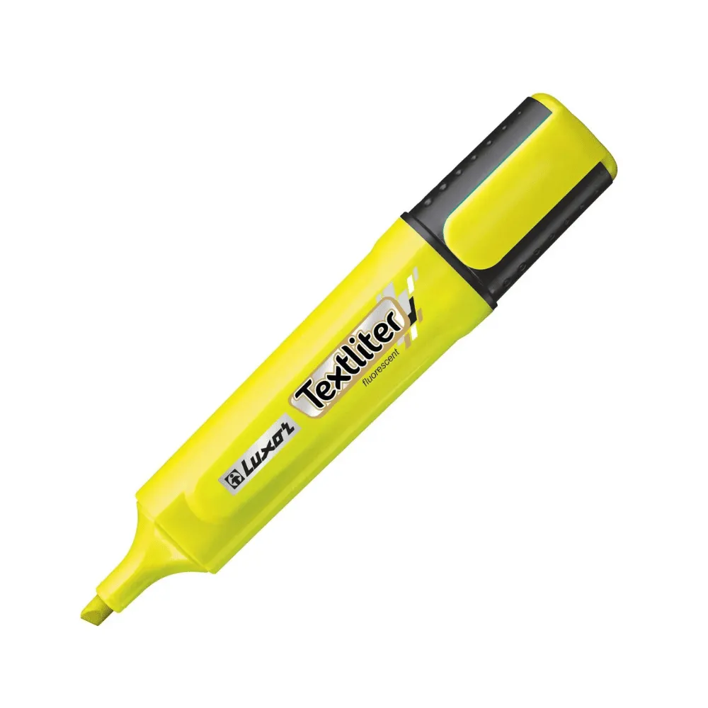 Текстовыделитель Luxor "Fluroscent", желтый