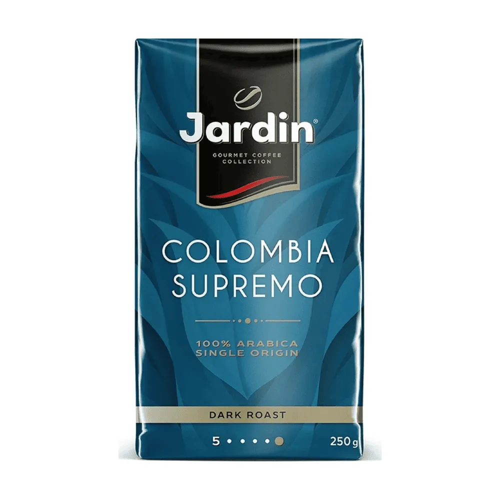 Кофе молотый Jardin Colombia Supremo, 250 г, вакуумная упаковка