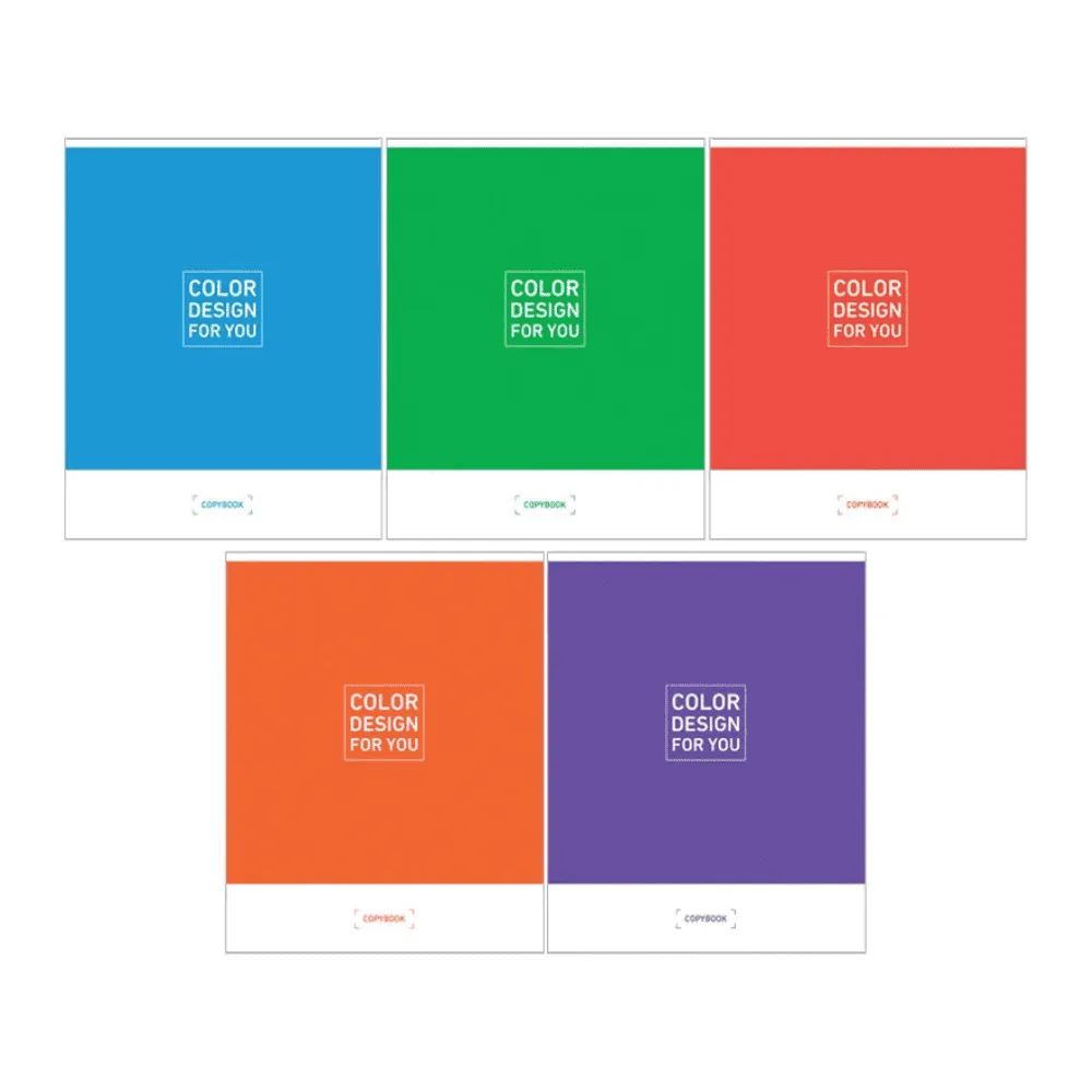 Тетрадь общая ArtSpace "Моноколор. Color desing", А5, 96 листов в клетку, на скрепке