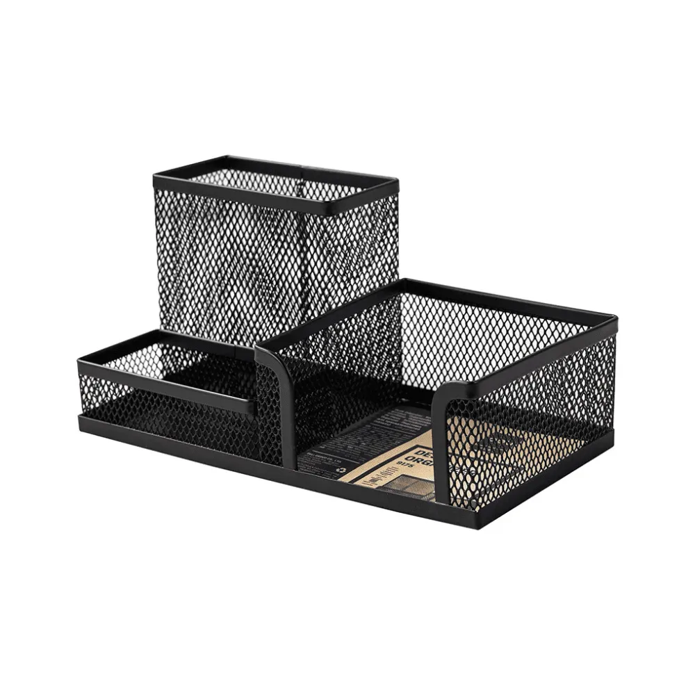 Органайзер DELI 200х100х98 мм, металлический, черный