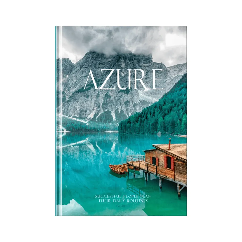 Ежедневник недатированный А5, 136л., 7БЦ BG "Azure", глянцевая ламинация