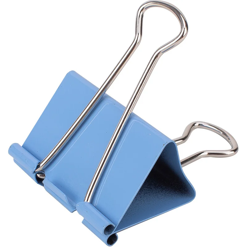 Зажимы для бумаг DELI "RIO", 41 мм, цветные, (12 шт.) - миниатюра 2