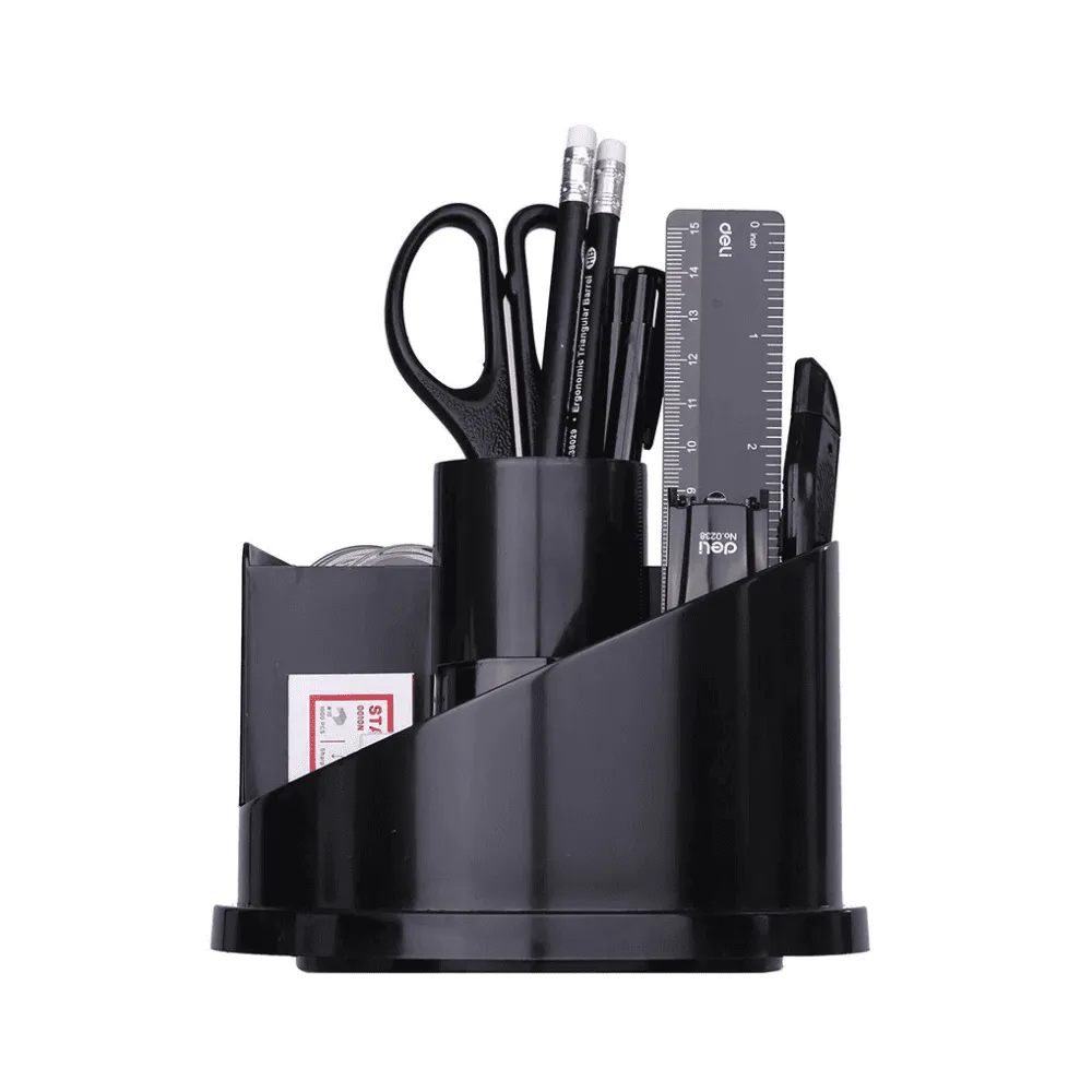 Настольный набор DELI "E38251A", 17 предметов, черный