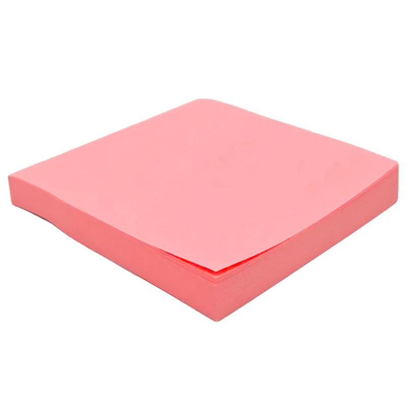 Клейкие листики "Sticky" 76 х 76 мм, неон-розовый, 100 листов - миниатюра 2