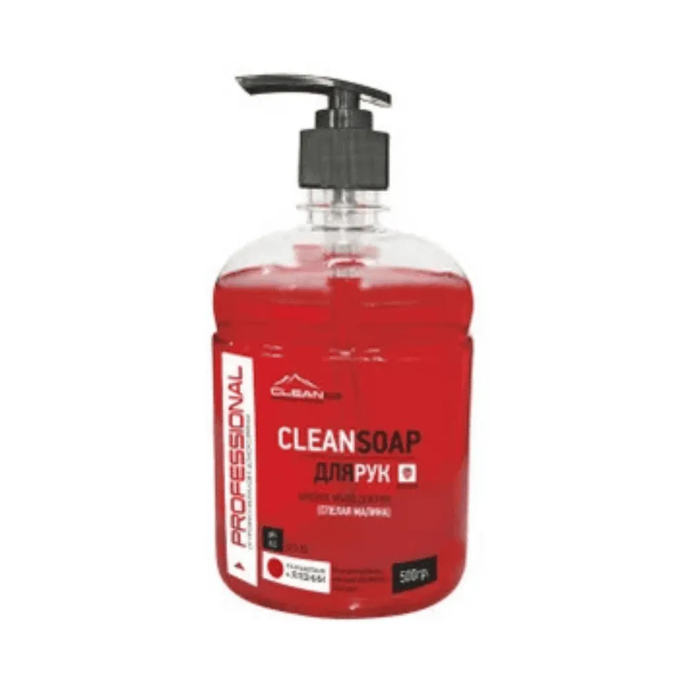 Жидкое мыло CleanCo "CLEANSOAP Малина", с дозатором, 500 мл