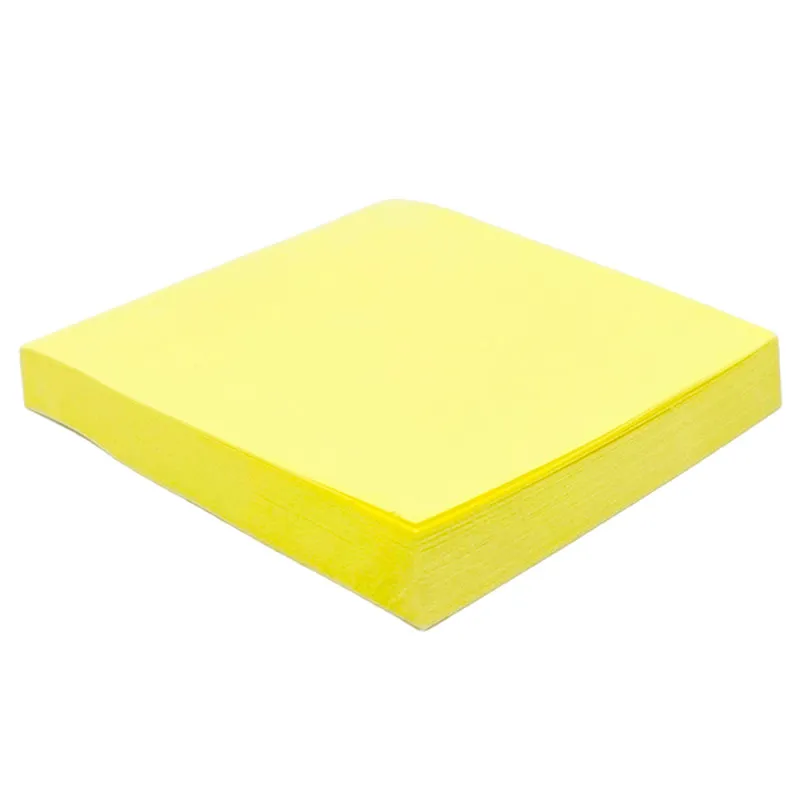 Клейкие листики "Sticky" 76 х 76 мм, неон-желтый, 100 листов - миниатюра 2