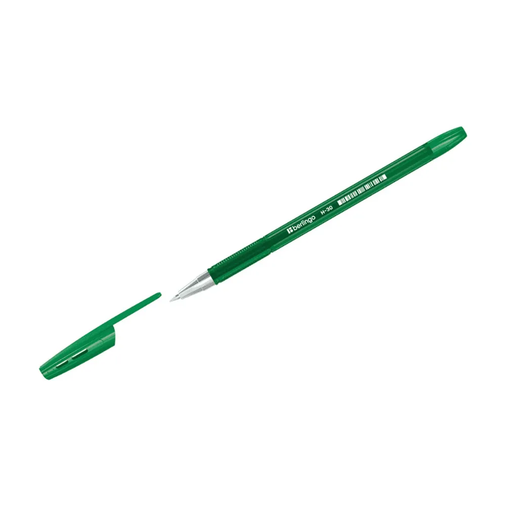 Ручка шариковая Berlingo "H-30" зеленая, 0,7мм
