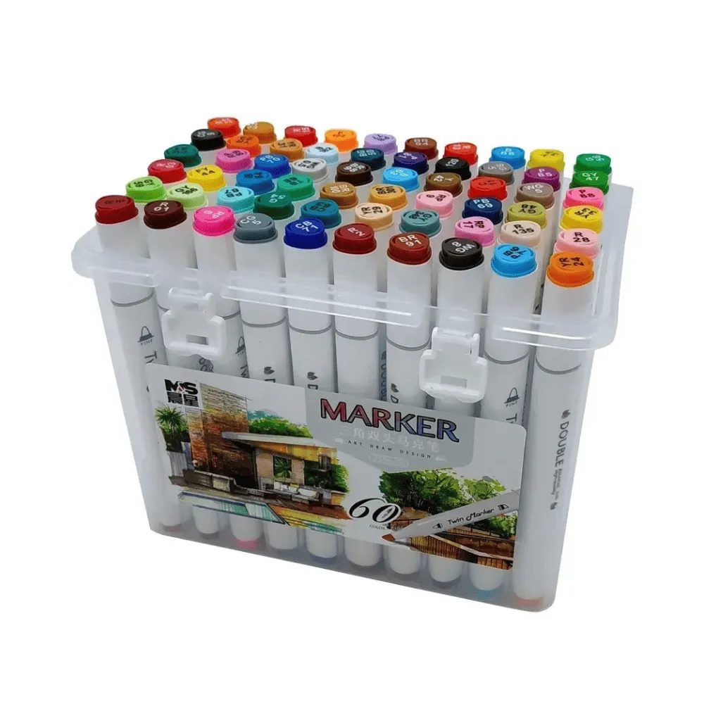 Маркер ART DRAW DESIGN, 60 цветов