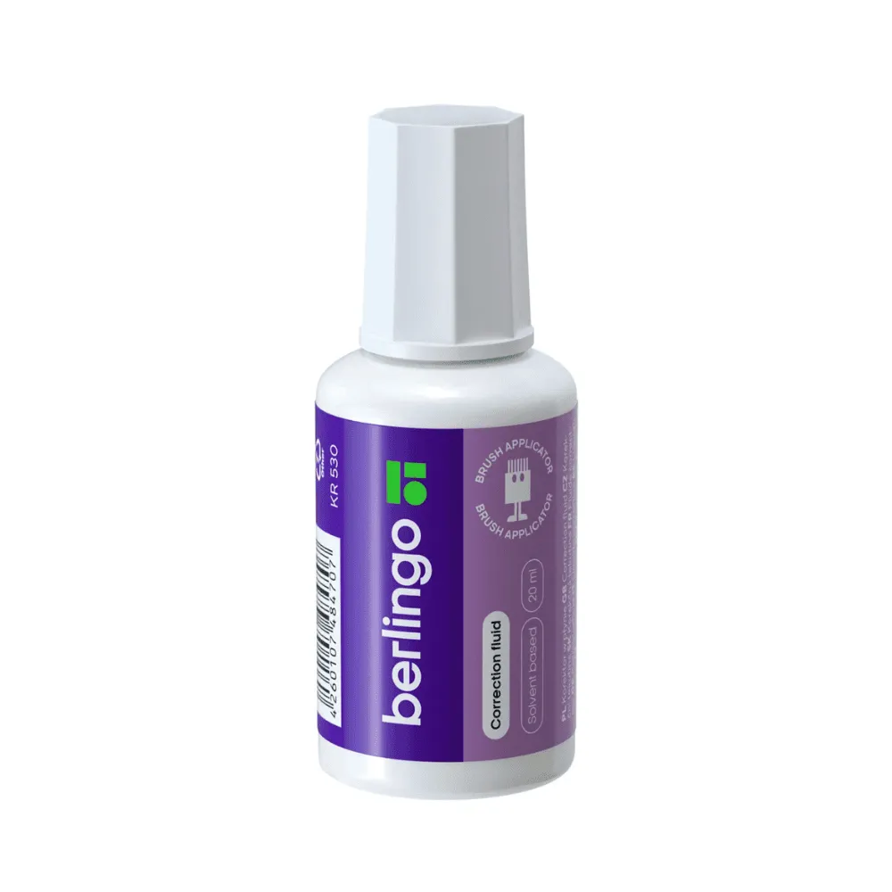 Корректирующая жидкость Berlingo на химической основе, 20мл.