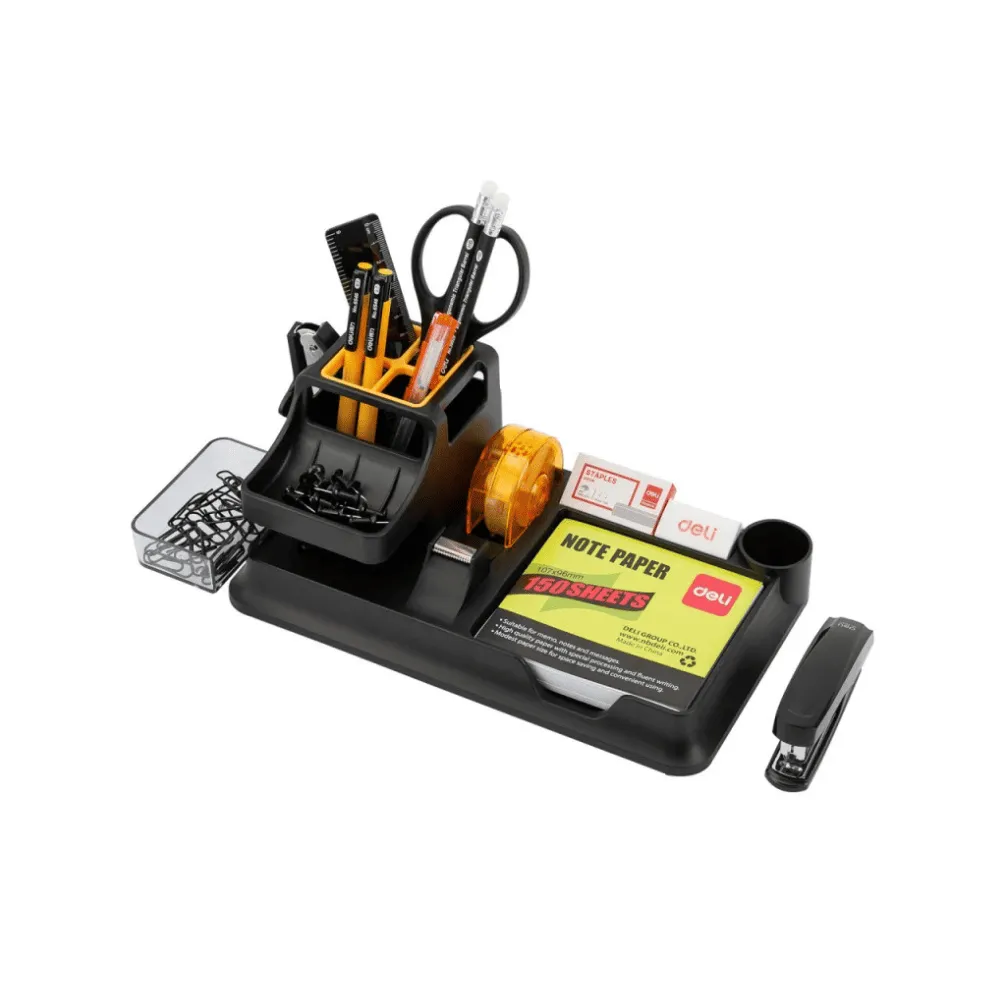 Настольный набор DELI "E38252A", 17 предметов, черный