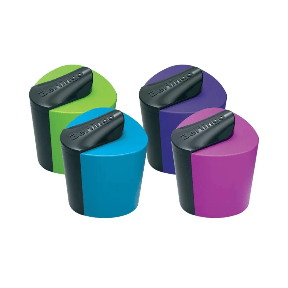 Точилка BERLINGO "Color Zone" 1 отверстие, с контейнером