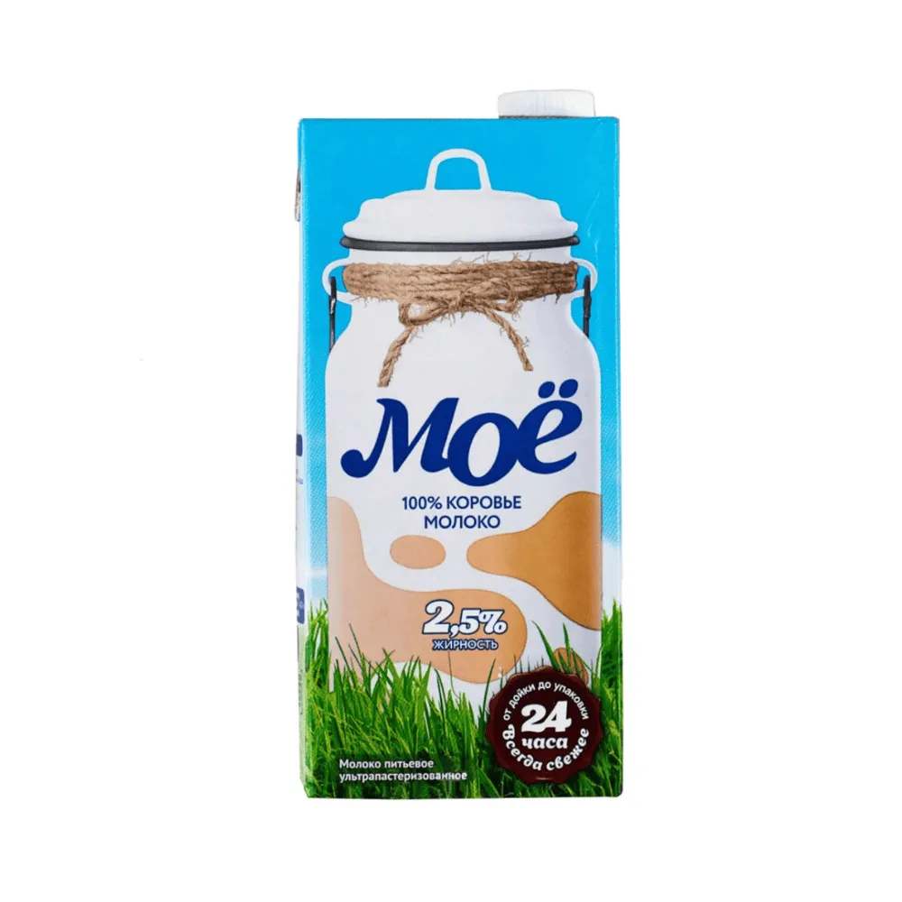 Молоко Моё, 950 мл, 2,5%, тетрапакет