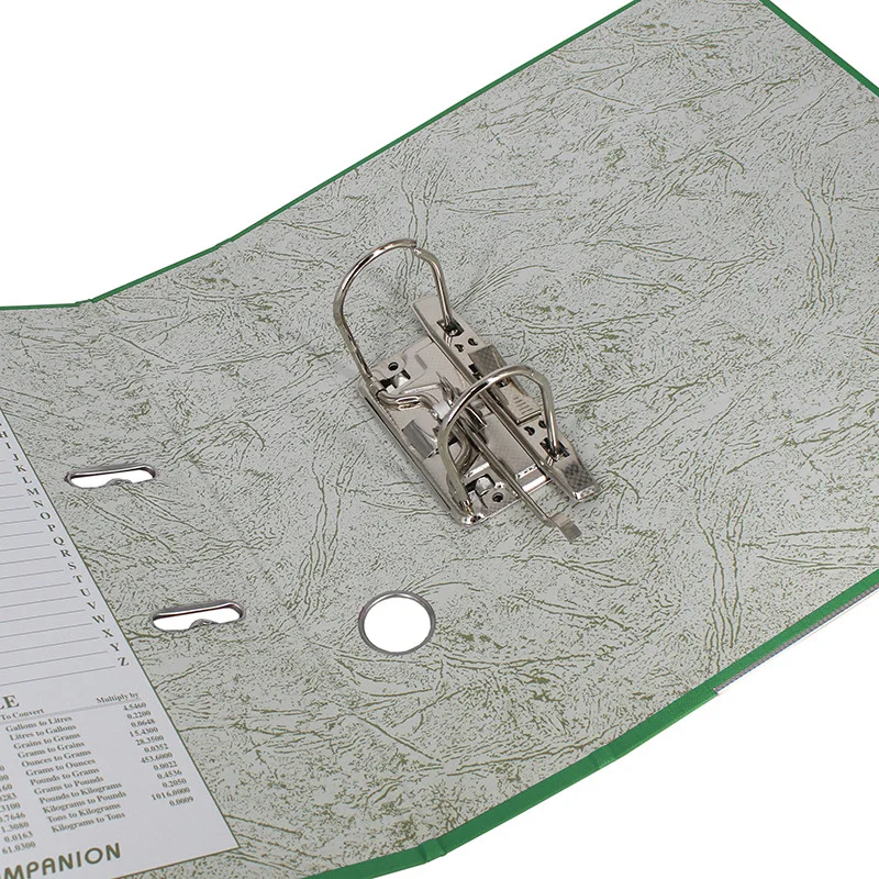 Папка-регистратор А4, ширина корешка 72 мм, зеленая - миниатюра 4