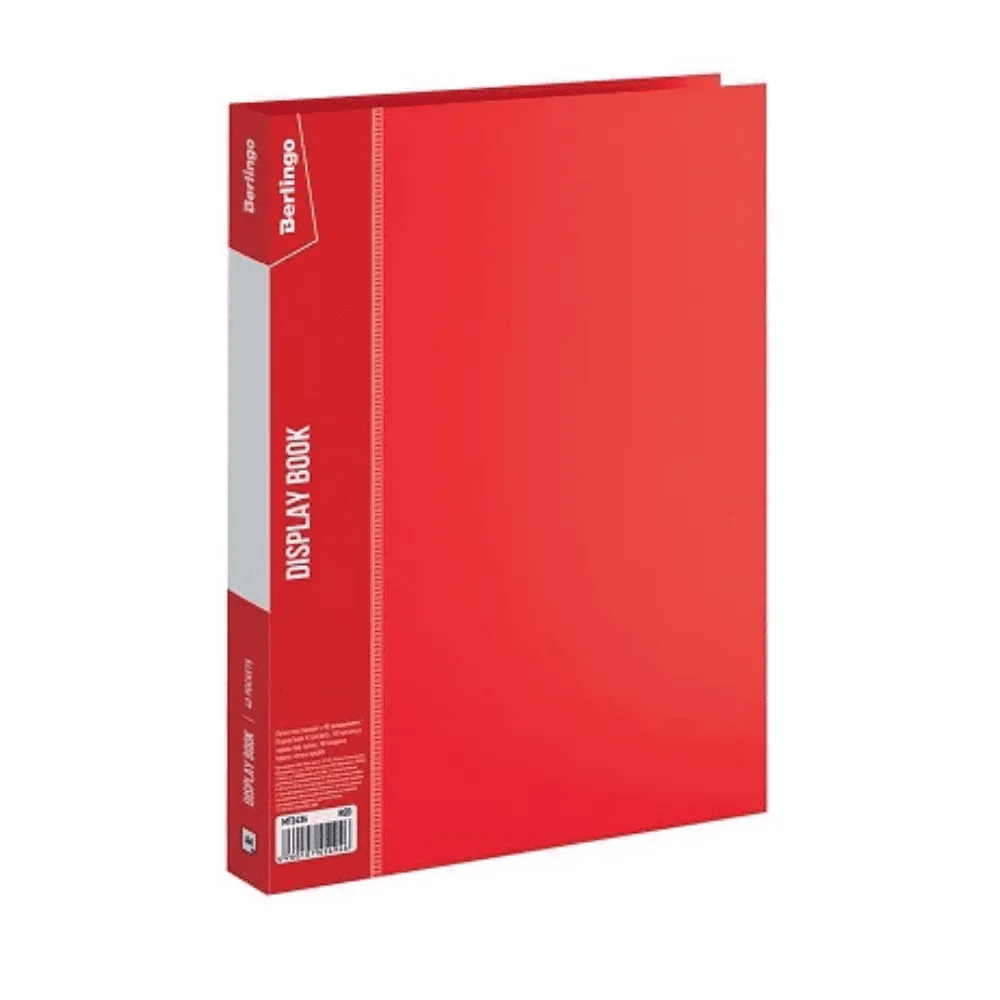 Папка с файлами Berlingo "Standard" на 30 вкладышей, красная