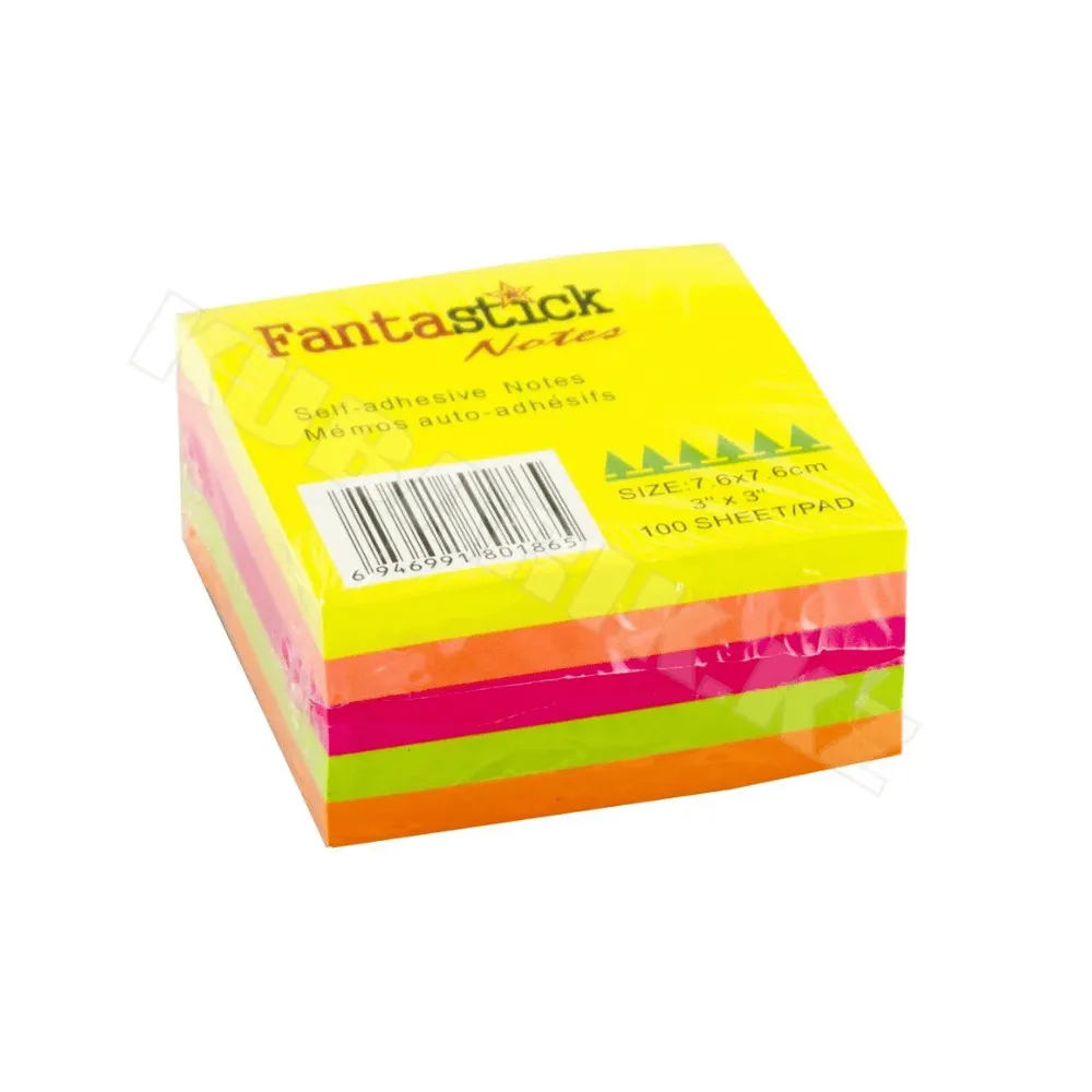 Клейкие листики FantaStick 76 х 76 мм, 5 цветов, 350 листов