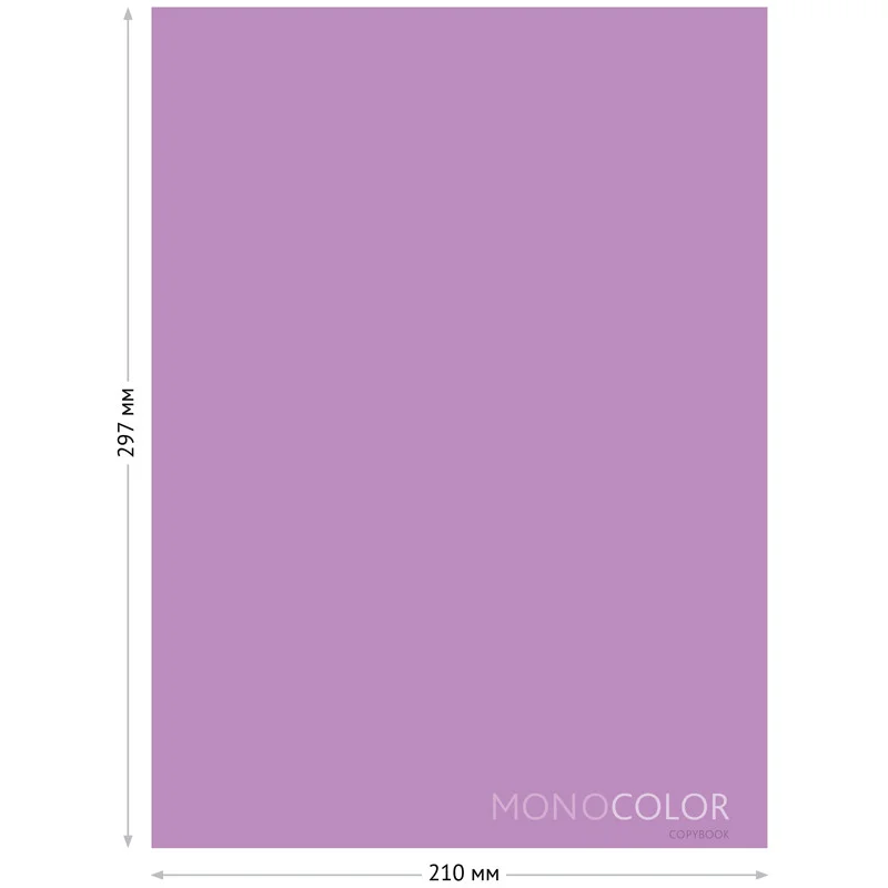 Тетрадь 80л., А4, клетка ArtSpace "Моноколор. Pale color" - миниатюра 2
