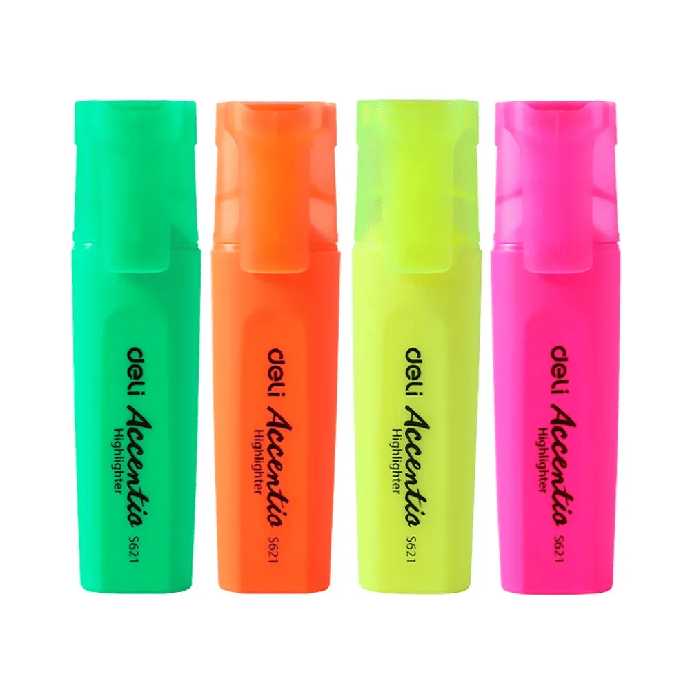 Набор текстовыделителей DELI S622 1-5 мм, 4 цвета