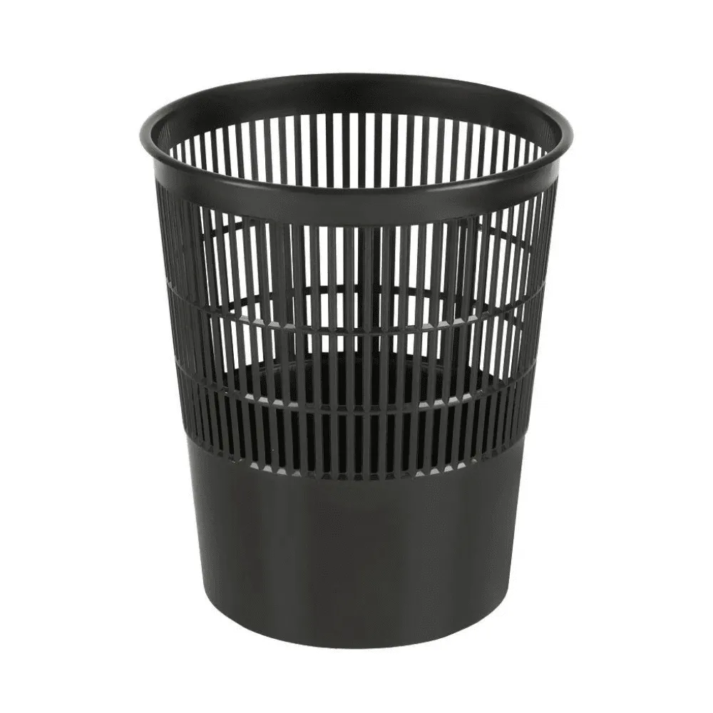 Корзина для мусора СТАММ 14 литров, сетчатая, черная