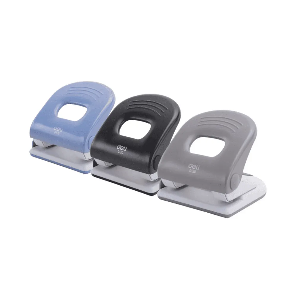 Дырокол DELI, до 40 листов, металлический корпус