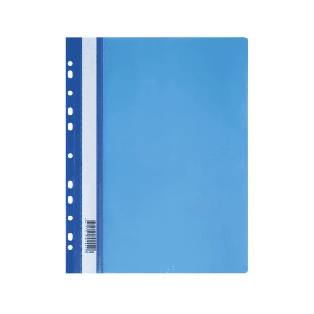 Папка-скоросшиватель СТАММ с перфорацией, А4, 160 мкм, синяя