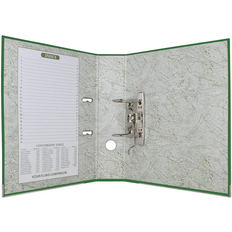 Папка-регистратор А4, ширина корешка 72 мм, зеленая - миниатюра 5