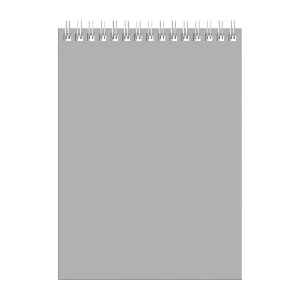 Блокнот А5 60л. на гребне BG "Для конференций", серый