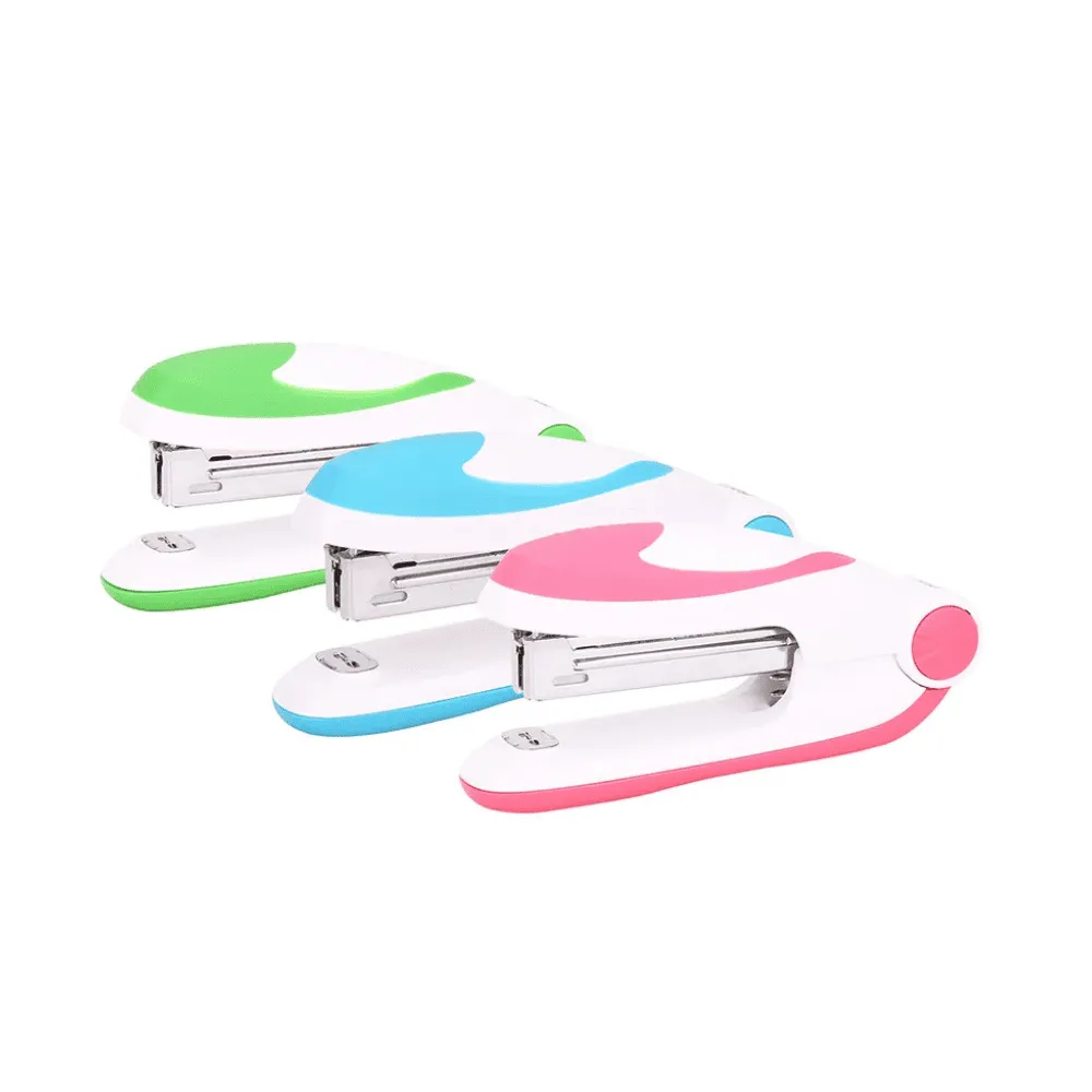 Степлер DELI, пластиковый корпус, до 15 листов, ассорти